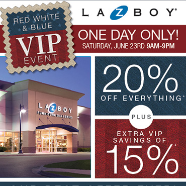 Red White and Blue Postcard Mailer